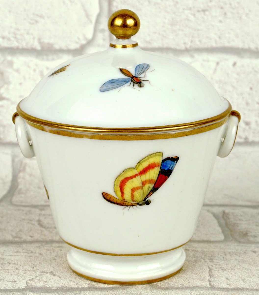 Sugar Bowl (sugar Pot) And Its Lid In Brussels Porcelain - Atelier De Louis Crette - E-photo-3