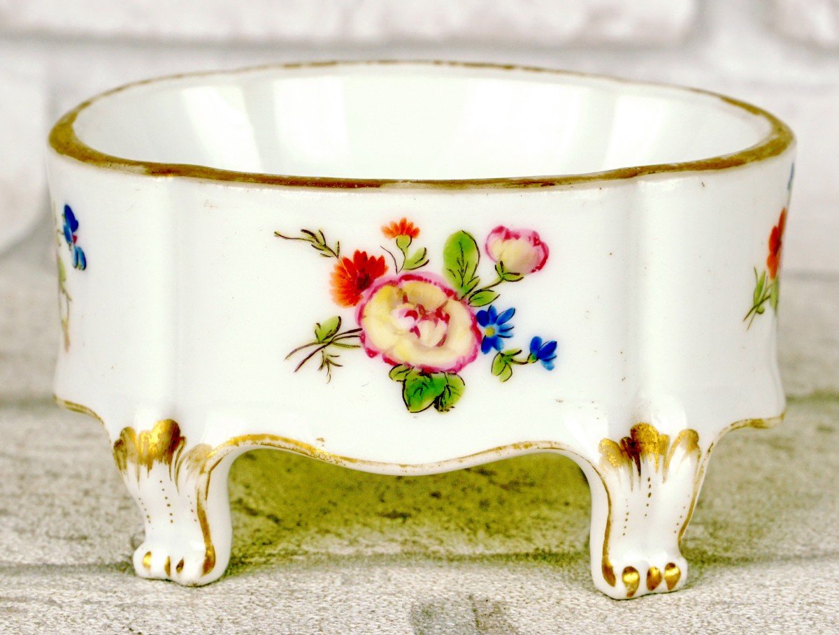 Saleron - Salt Cellar In Paris Porcelain - Manufacture De Clignancourt - Ep. 18th Century-photo-4