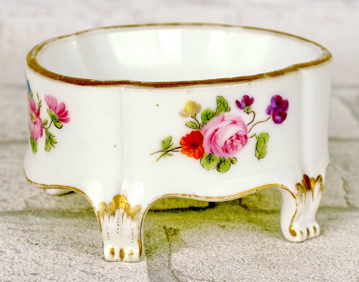 Saleron - Salt Cellar In Paris Porcelain - Manufacture De Clignancourt - Ep. 18th Century-photo-4