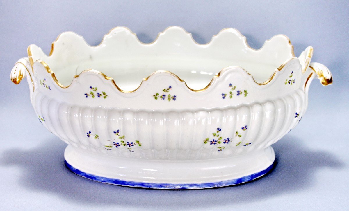 Rare Verriere En Porcelaine De Niderviller - Ep. XVIIIe-photo-4