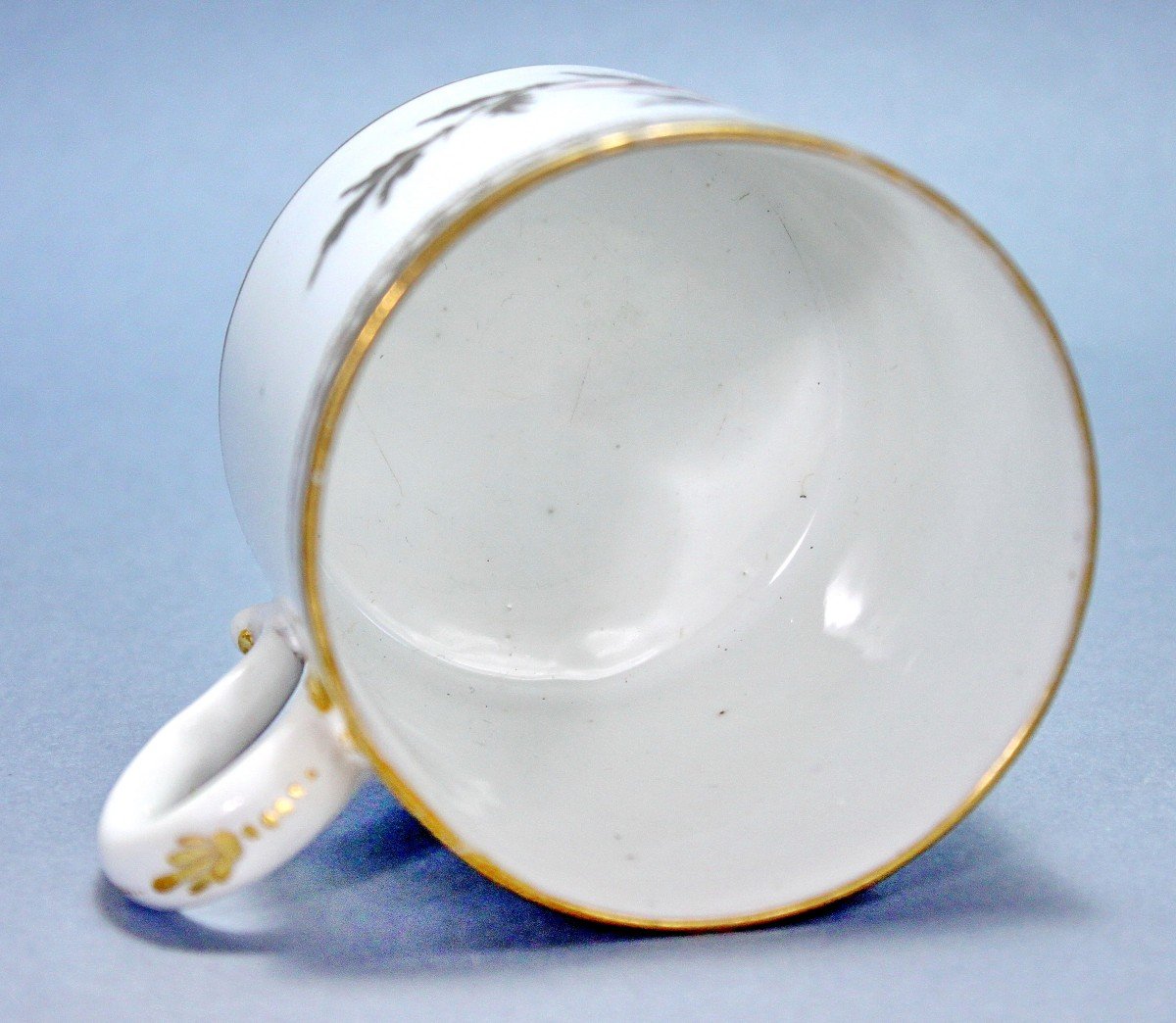 Paris Porcelain Cup And Saucer - Manufacture Vve M & C - Ep. 18th Century-photo-2