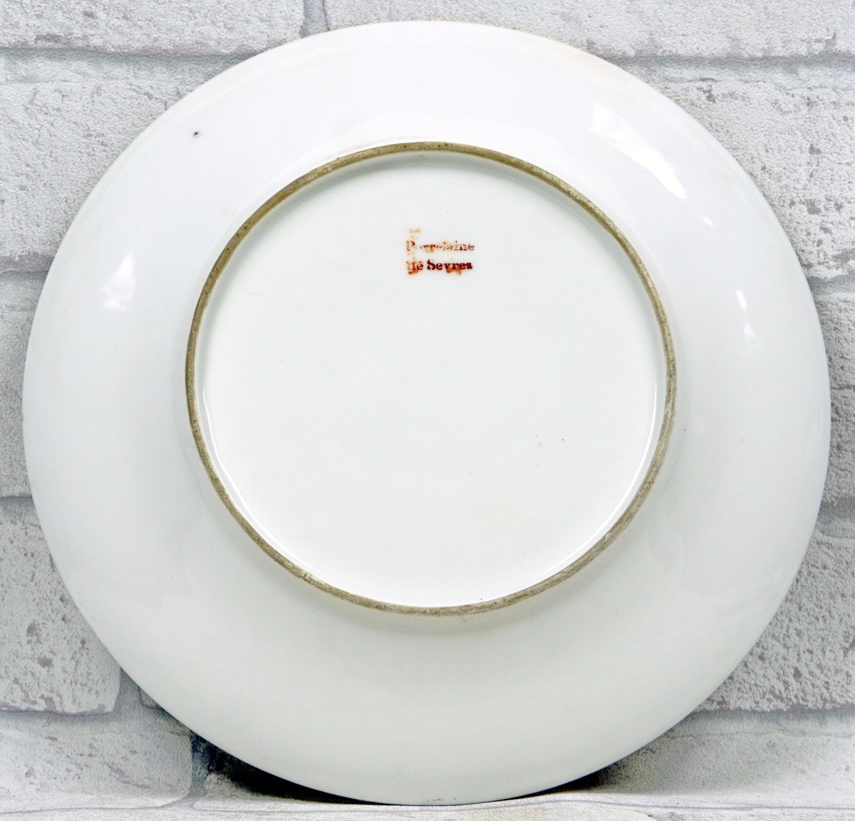 Sevres Porcelain Plate - Clauss Jean-marx Manufactory (1858-1876) - 19th Century-photo-2