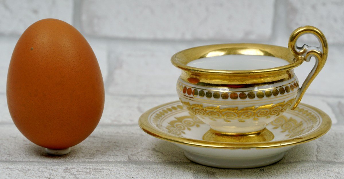 Small Miniature Porcelain Cup From Paris - Early 19th Century-photo-5