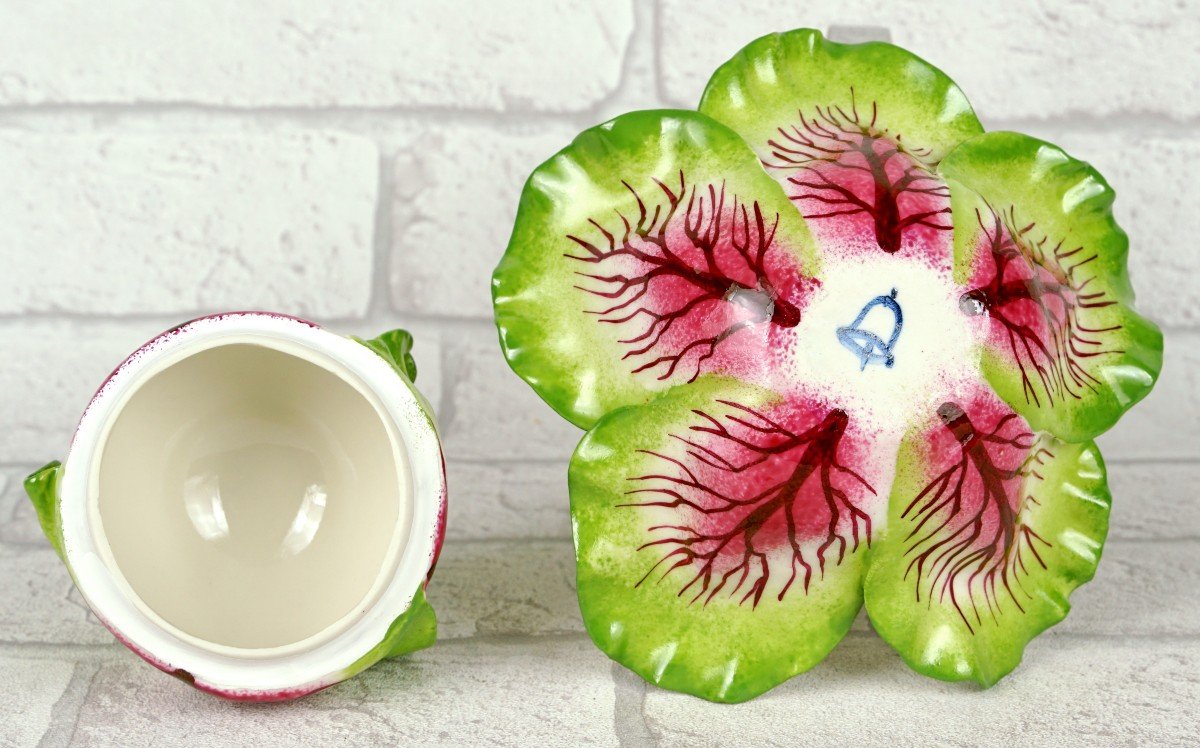 Meissen Pink Cabbage Shaped Box - Trompe l'Oeil Porcelain By Didier Gardillou -photo-2