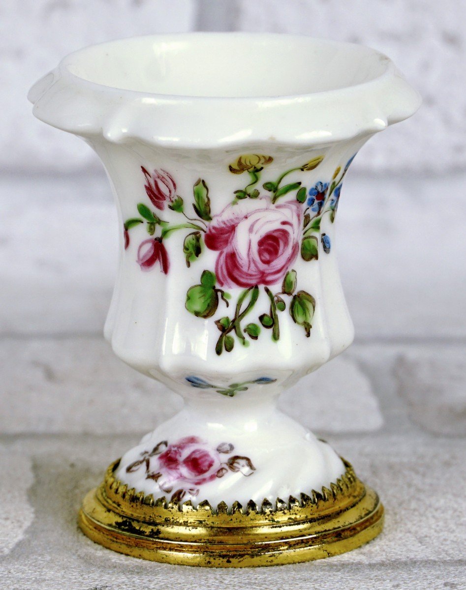 Small Medicis Vase In Mennecy Porcelain - 18th Century-photo-3