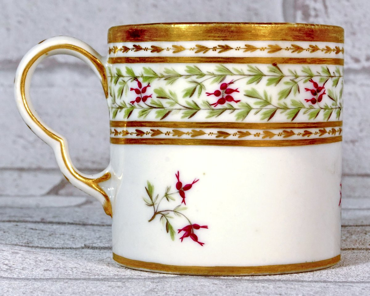 Tasse Et Sa Soucoupe En Porcelaine De Paris - Manufacture De Clignancourt - Moitte - Ep. XVIIIe-photo-4