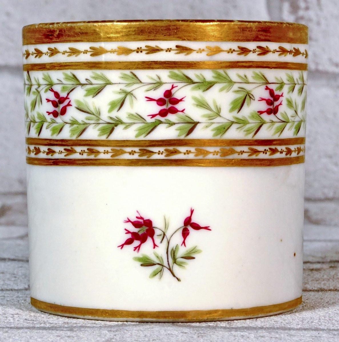 Tasse Et Sa Soucoupe En Porcelaine De Paris - Manufacture De Clignancourt - Moitte - Ep. XVIIIe-photo-1