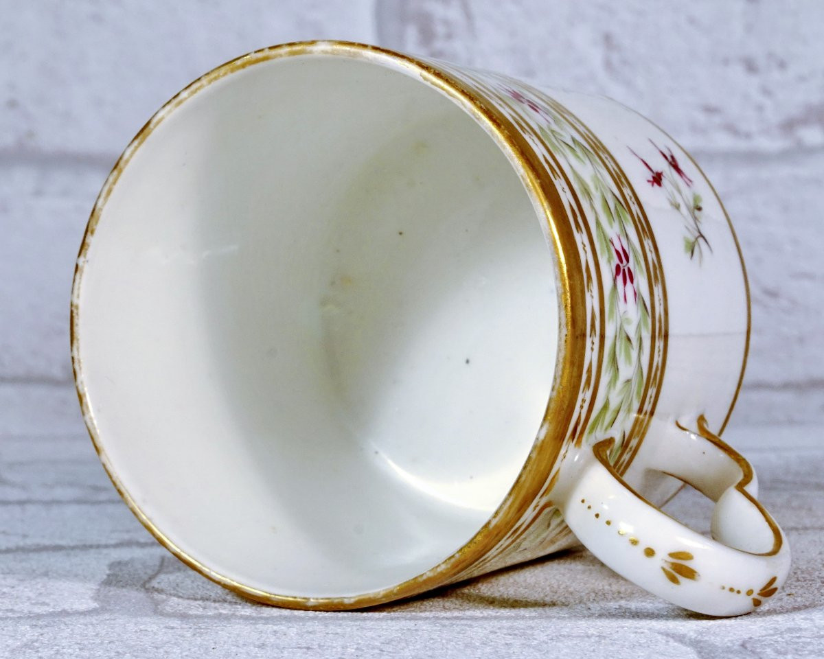 Tasse Et Sa Soucoupe En Porcelaine De Paris - Manufacture De Clignancourt - Moitte - Ep. XVIIIe-photo-2