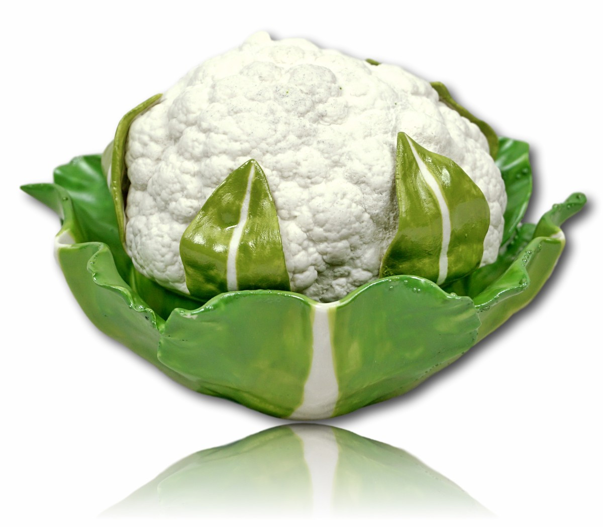 Cauliflower-shaped Box - Porcelain Trompe l'Oeil By Didier Gardillou 