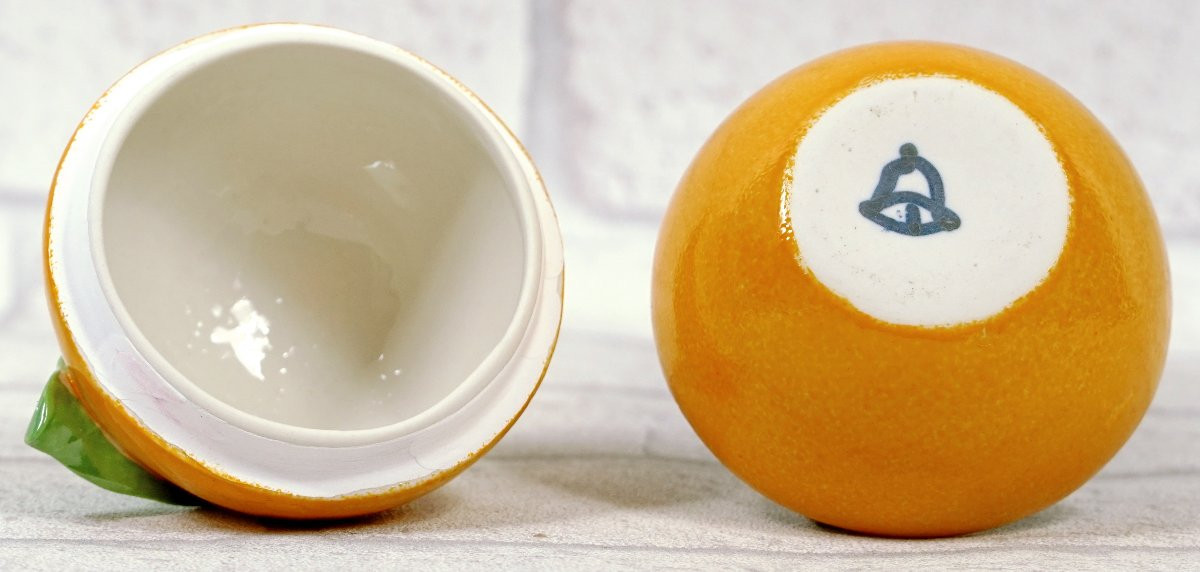 Boite En Forme De Mandarine - Trompe l'Oeil  En Porcelaine De Didier Gardillou -photo-4