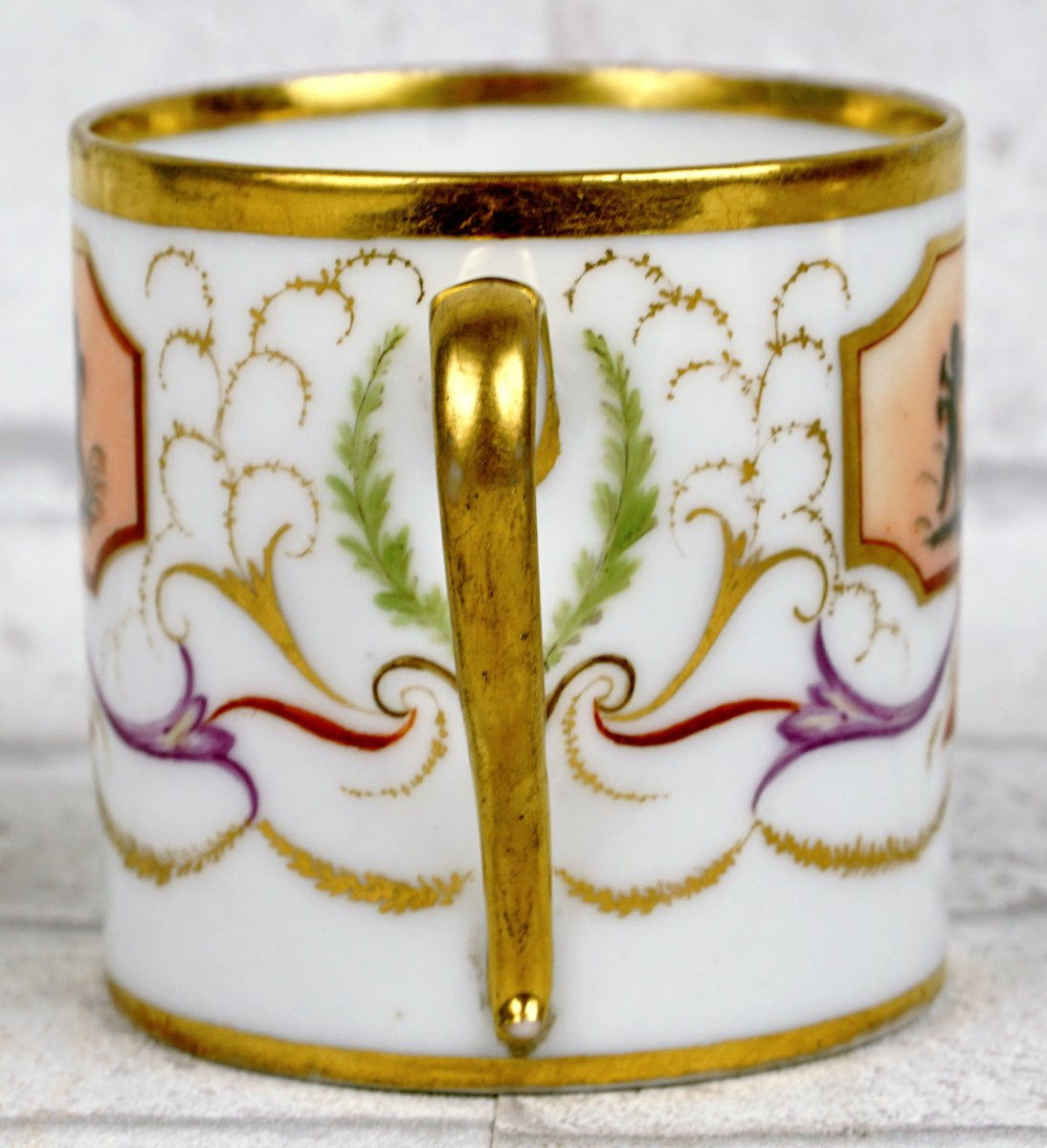 Litron Cup And Saucer In Paris Porcelain - Late 18th Century-photo-3