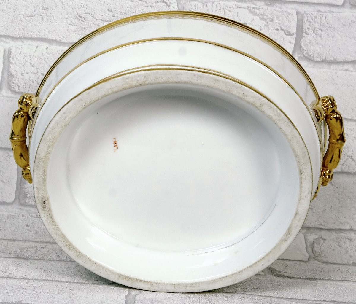 Grande Paire De Verrieres En Porcelaine De Paris - Manufacture De Nast - Ep. Empire-photo-6
