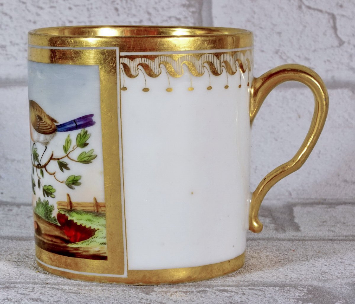 Paris - Atelier De Pairris Ou Pairis - Litron Cup And Its Saucer - Ep. Late 18th Century-photo-3