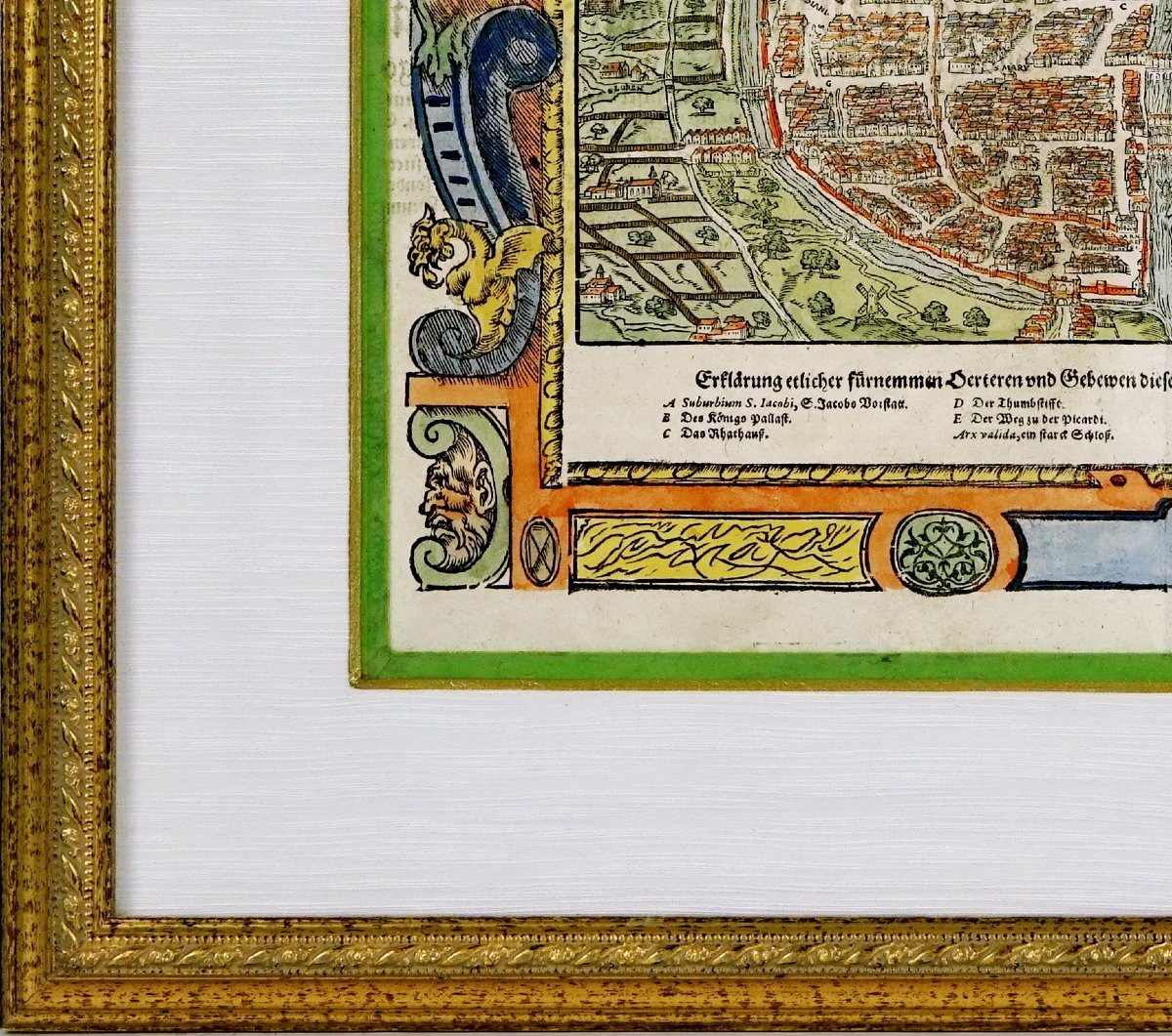 Gravure -  Plan De Paris - Par  Sebastian Munster (1488–1552) - Ep. XVIe (1550 / 1570)-photo-2