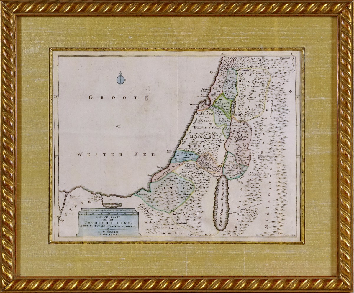 Gravure ancienne LES DOUZE TRIBUS D’ISRAËL - Ep. XVIIIe 