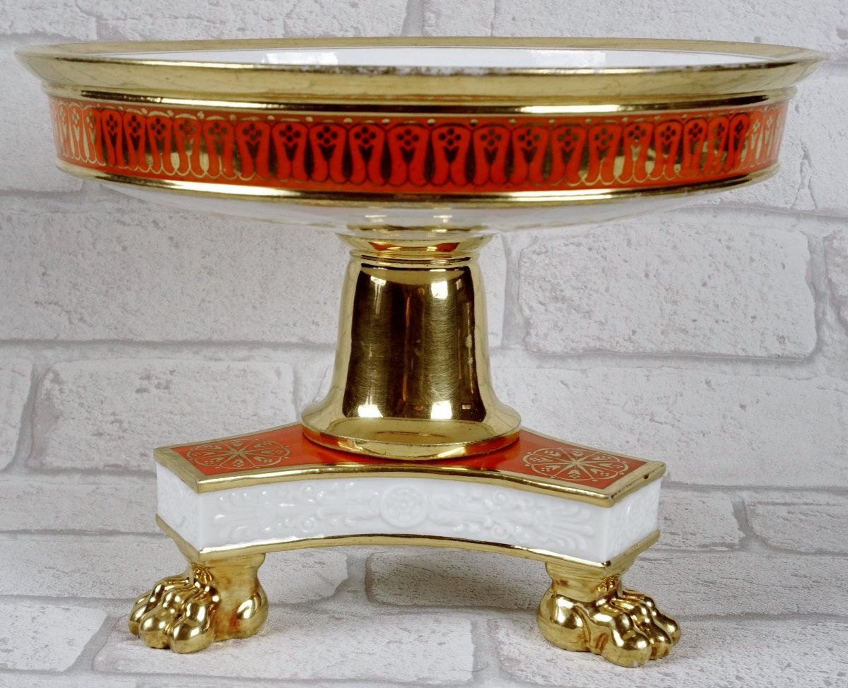 Paris Porcelain Fruit Display Stand Or Bowl - Manufacture De Honore - Early 19th Century-photo-3