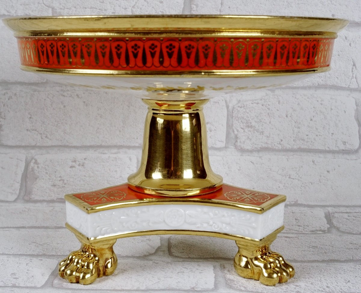 Paris Porcelain Fruit Display Stand Or Bowl - Manufacture De Honore - Early 19th Century-photo-4