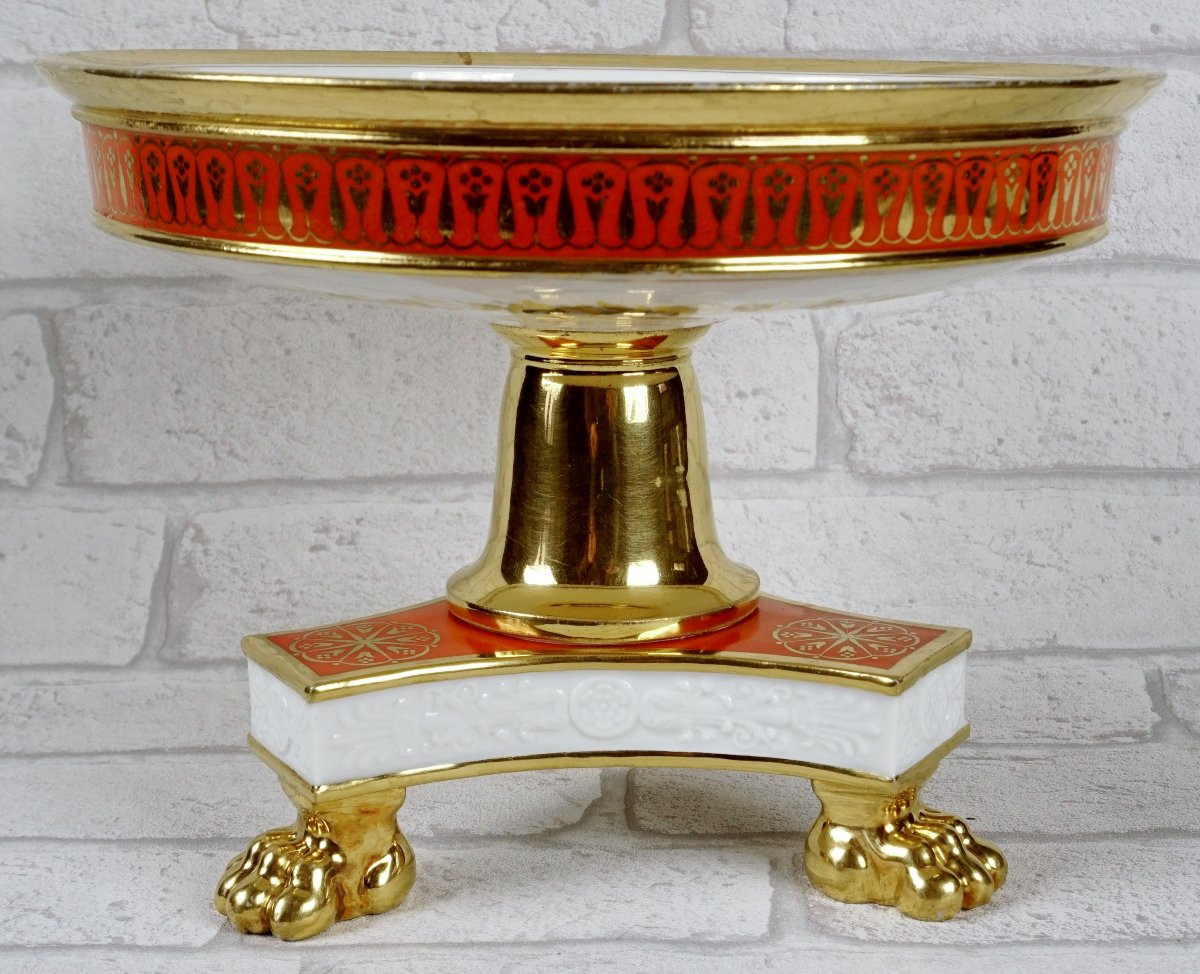 Paris Porcelain Fruit Display Stand Or Bowl - Manufacture De Honore - Early 19th Century-photo-1