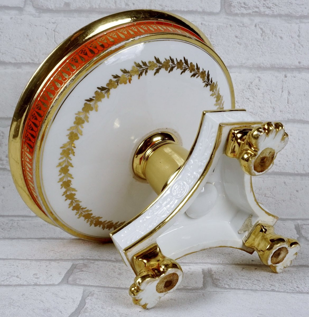 Paris Porcelain Fruit Display Stand Or Bowl - Manufacture De Honore - Early 19th Century-photo-2