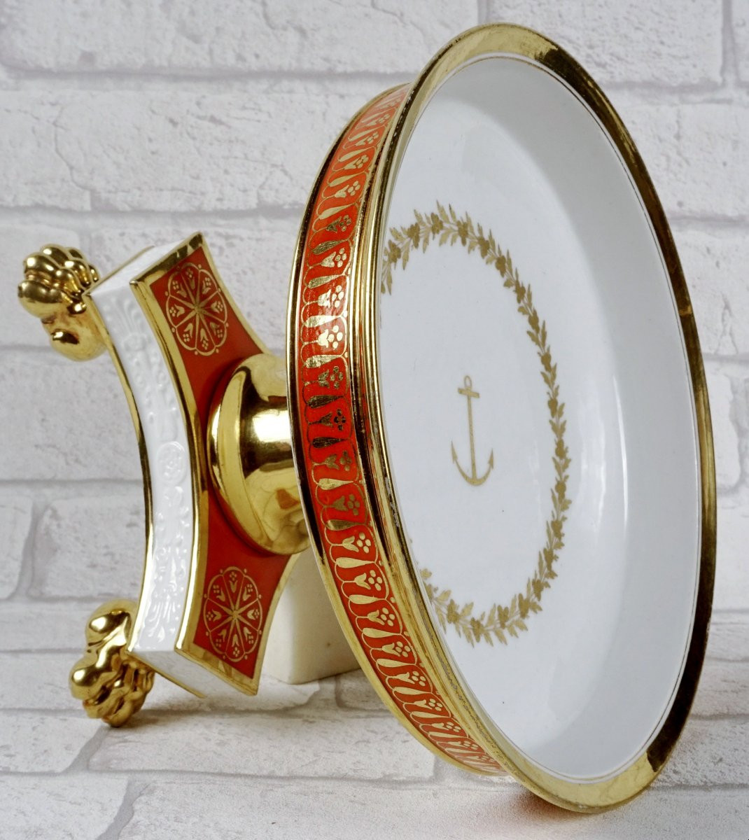 Paris Porcelain Fruit Display Stand Or Bowl - Manufacture De Honore - Early 19th Century-photo-4