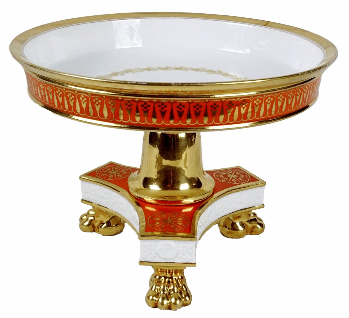 Paris Porcelain Fruit Display Stand Or Bowl - Manufacture De Honore - Early 19th Century