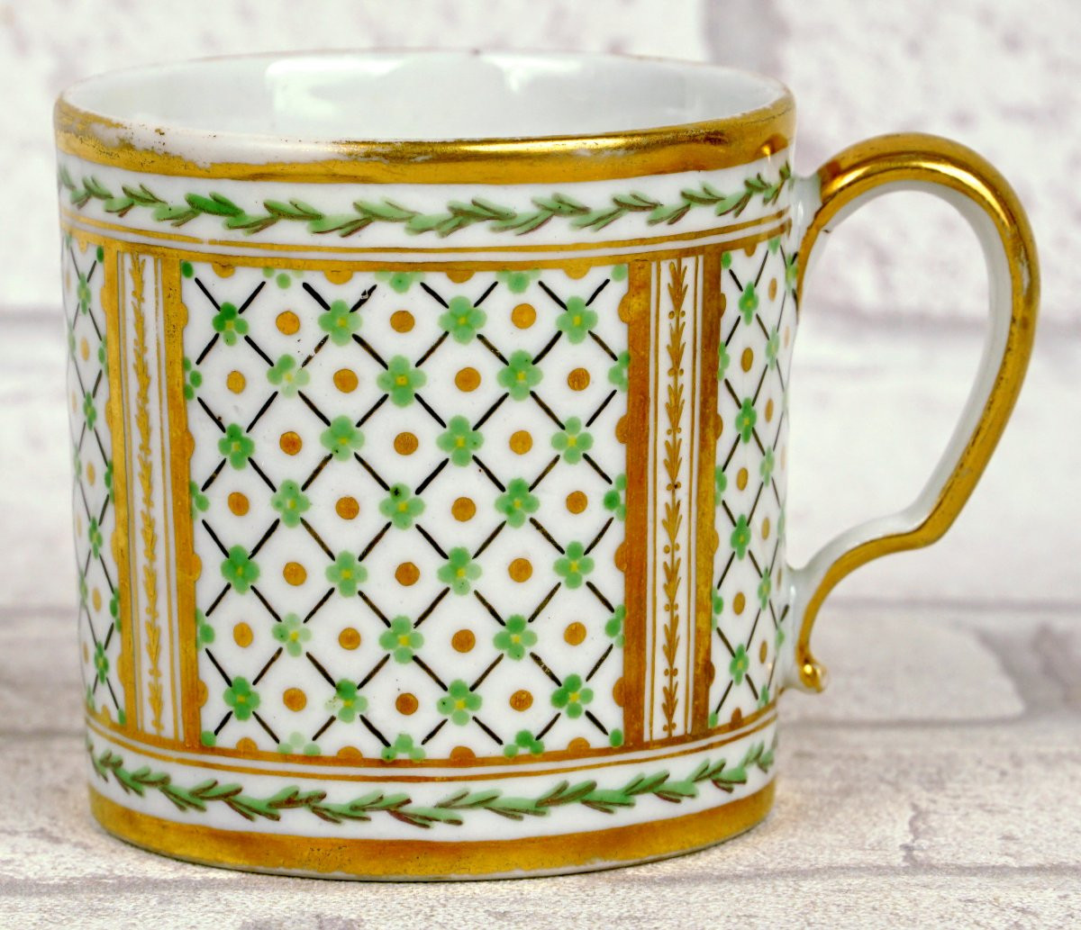 Cup And Saucer In Choisy Le Roi Porcelain (94) (very Rare Manufacture) - 18th Century-photo-2
