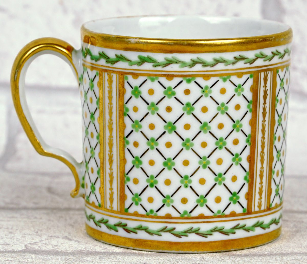 Cup And Saucer In Choisy Le Roi Porcelain (94) (very Rare Manufacture) - 18th Century-photo-4