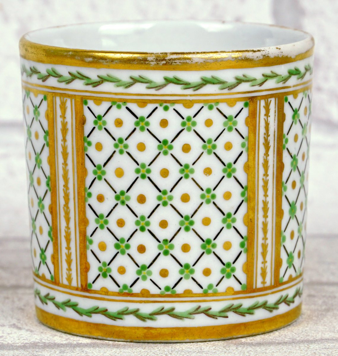 Cup And Saucer In Choisy Le Roi Porcelain (94) (very Rare Manufacture) - 18th Century-photo-1