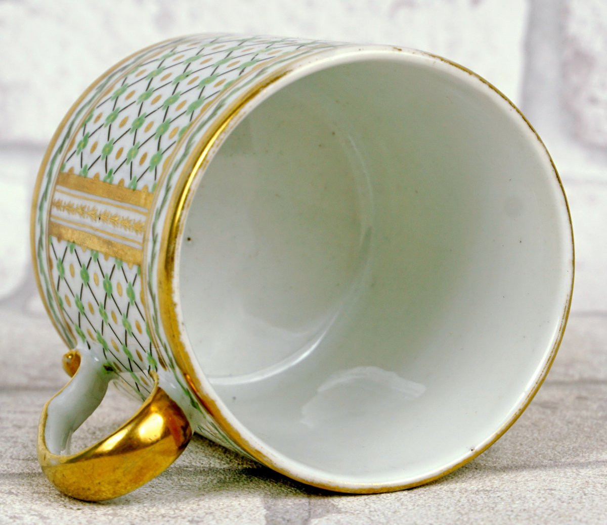 Cup And Saucer In Choisy Le Roi Porcelain (94) (very Rare Manufacture) - 18th Century-photo-2