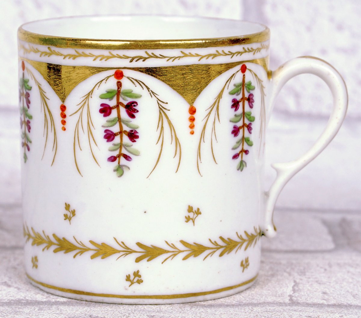 Porcelain Cup And Saucer - France - Paris - Undetermined Manufacturer - 18th Century-photo-2