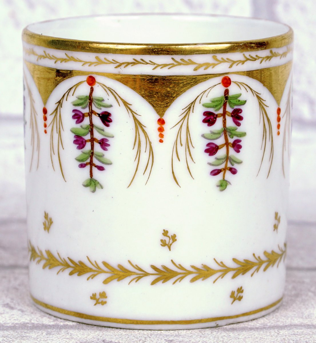 Porcelain Cup And Saucer - France - Paris - Undetermined Manufacturer - 18th Century-photo-1