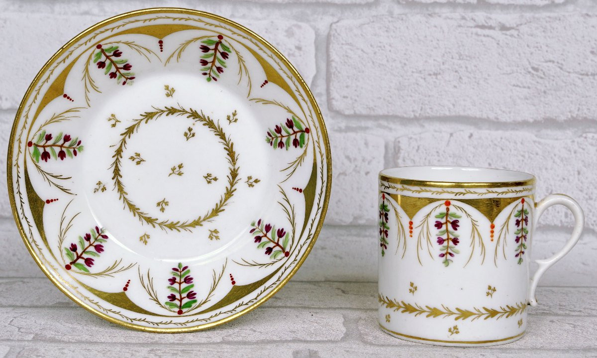 Porcelain Cup And Saucer - France - Paris - Undetermined Manufacturer - 18th Century-photo-3