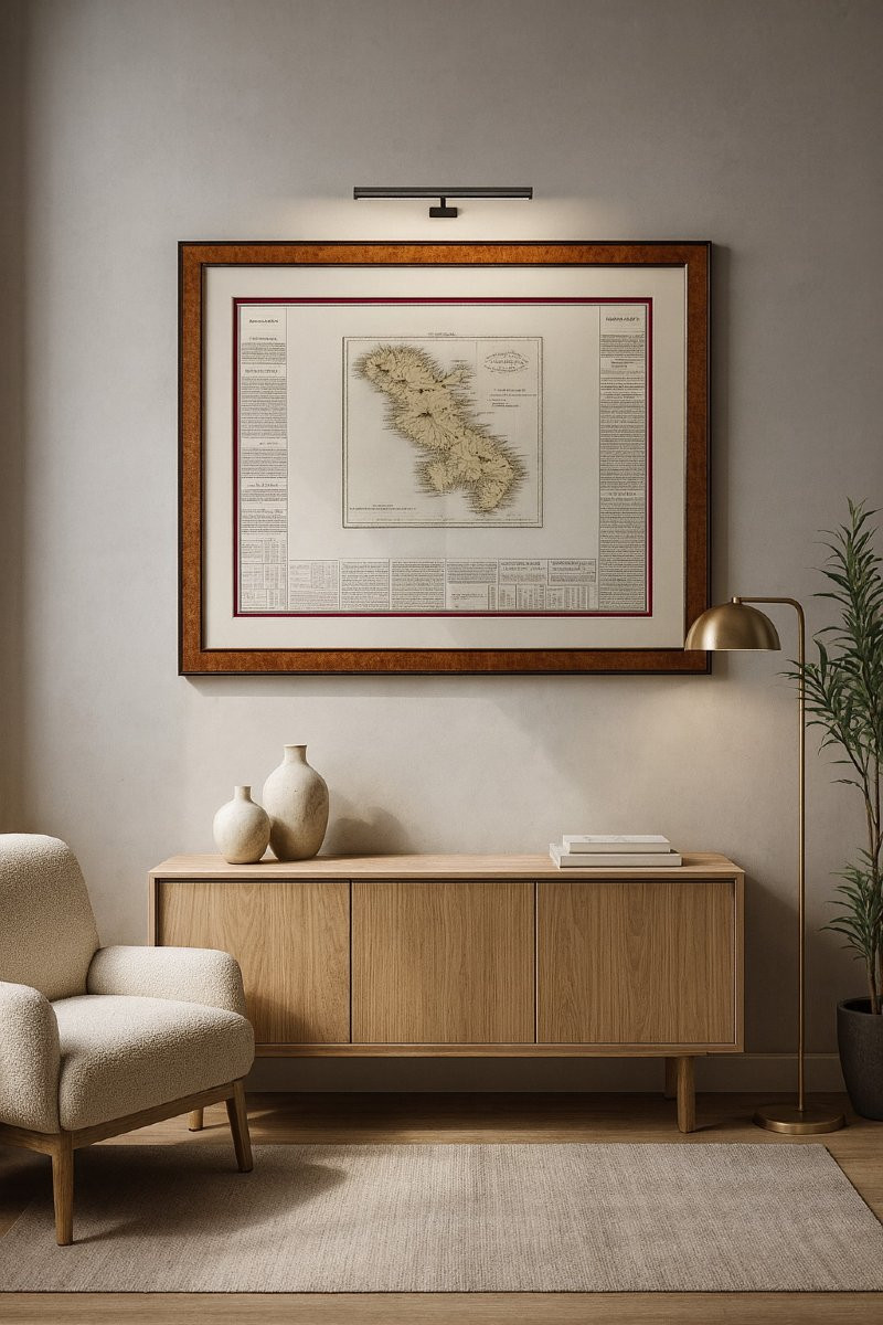Large Engraving Of Martinique - Mid-19th Century-photo-8