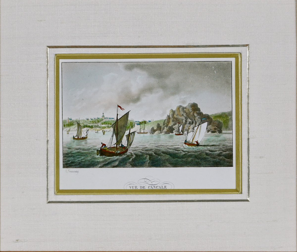Gravure - VUE de CANCALE  (Bretagne - 35) - Ep. XVIIIe-photo-4