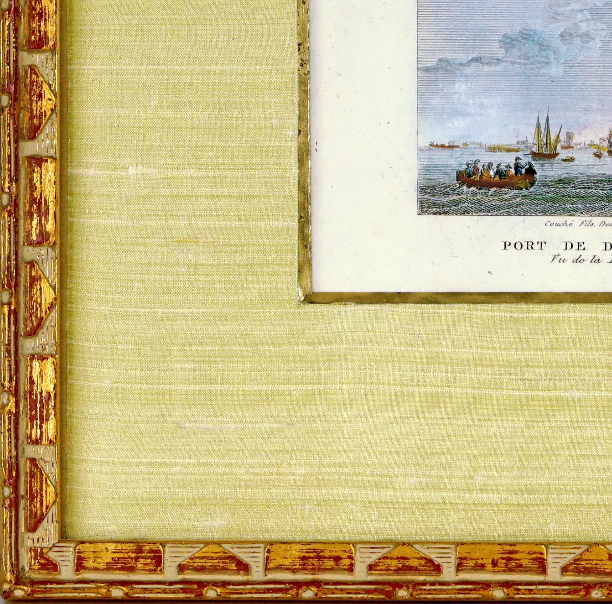 Engraving - Port Of Dunkerque (59) - View Of The Harbor - Ep. Early 19th Century-photo-2