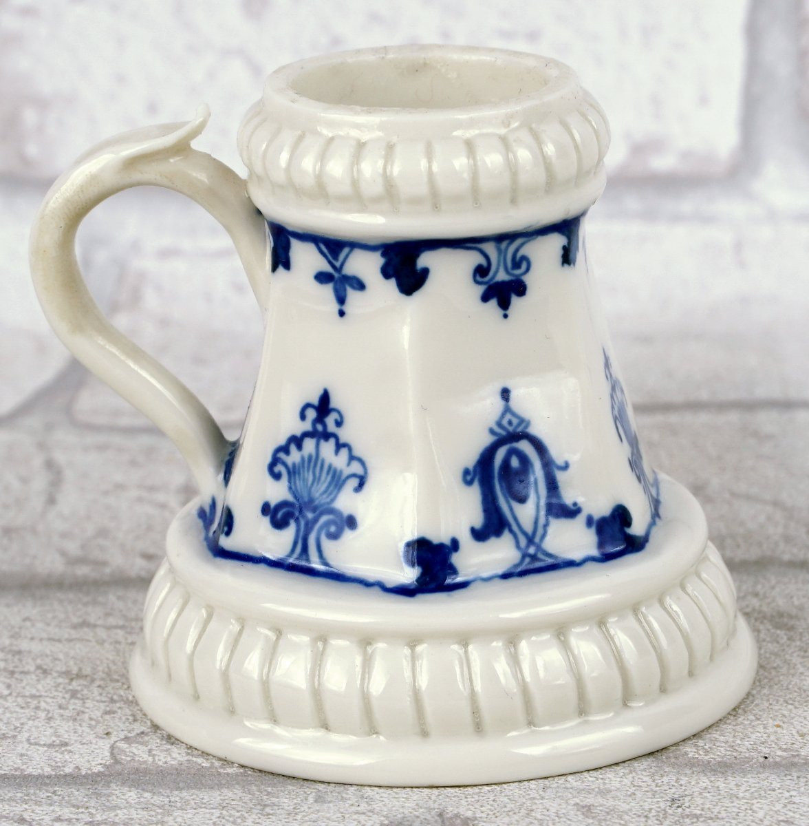 Pair Of Small Porcelain Candlesticks By Didier Gardillou - 20th Century-photo-3