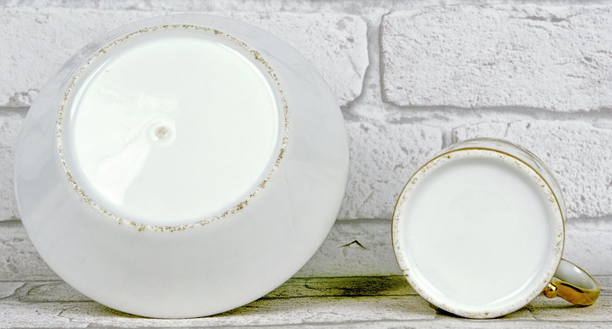 Cup And Saucer In Paris Porcelain - 18th Century-photo-4
