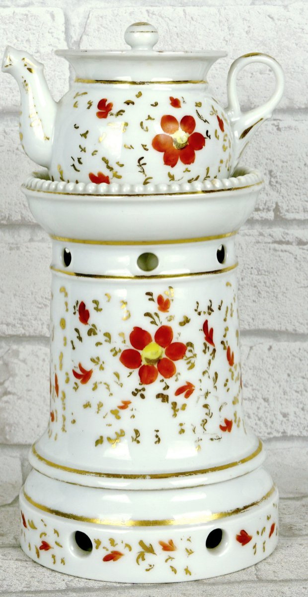 Porcelain Teapot From Paris Or Limoges – Mid-19th Century-photo-3