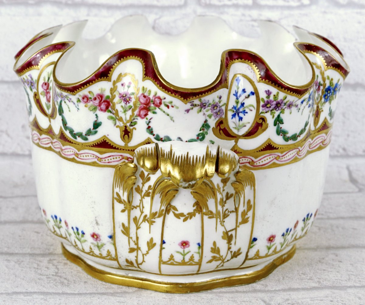 Soft-paste Porcelain Glass Cabinet From Sèvres - 18th Century (1787)-photo-4