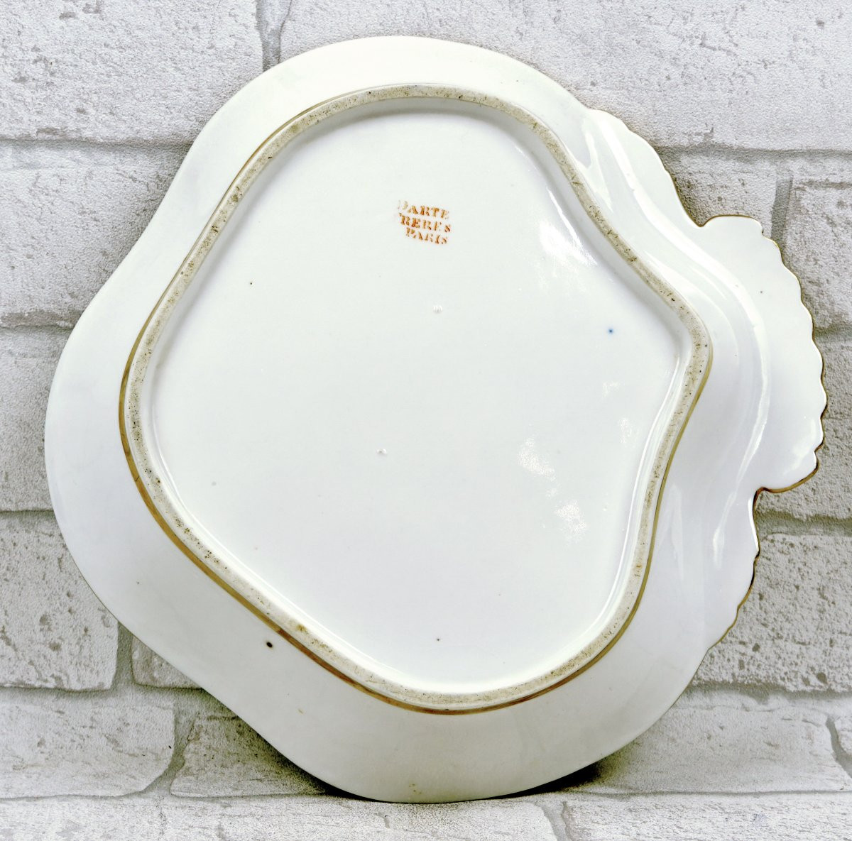 Shell-shaped Porcelain Compote Dish From Paris - Darte Factory - Early 19th Century-photo-3