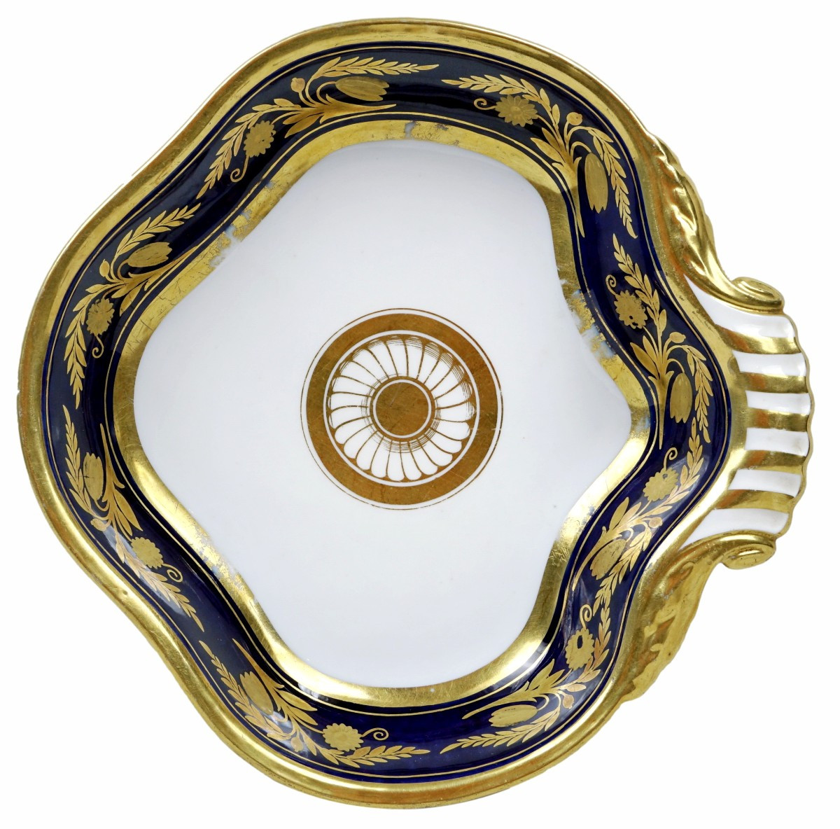 Shell-shaped Porcelain Compote Dish From Paris - Darte Factory - Early 19th Century