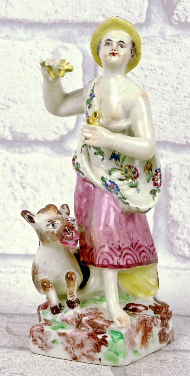 SCEAUX - STATUETTE en porcelaine Tendre - Ep. XVIIIe-photo-3