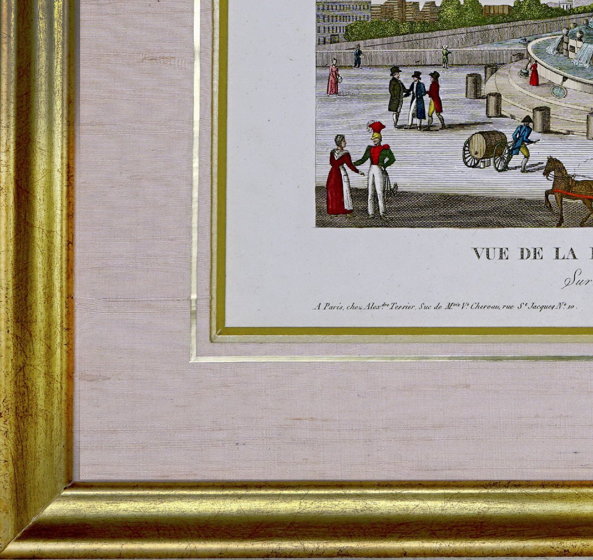 Engraving Paris - View Of The Elephant Fountain - On The Place De La Bastille - 19th Century -photo-2