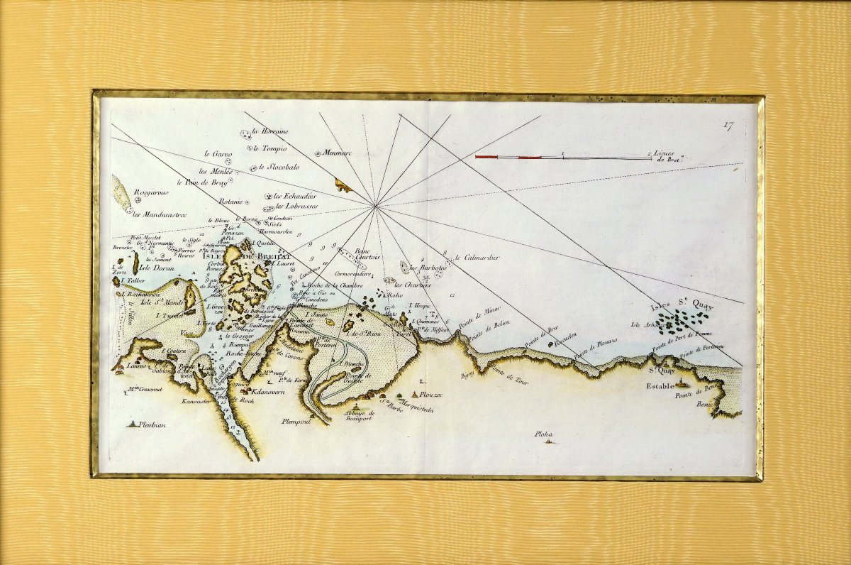 Coastal Map Of Brittany - Pleubian - Isle De Bréhat - Paimpol - Plouzec - Saint-quay-portrieux-photo-4