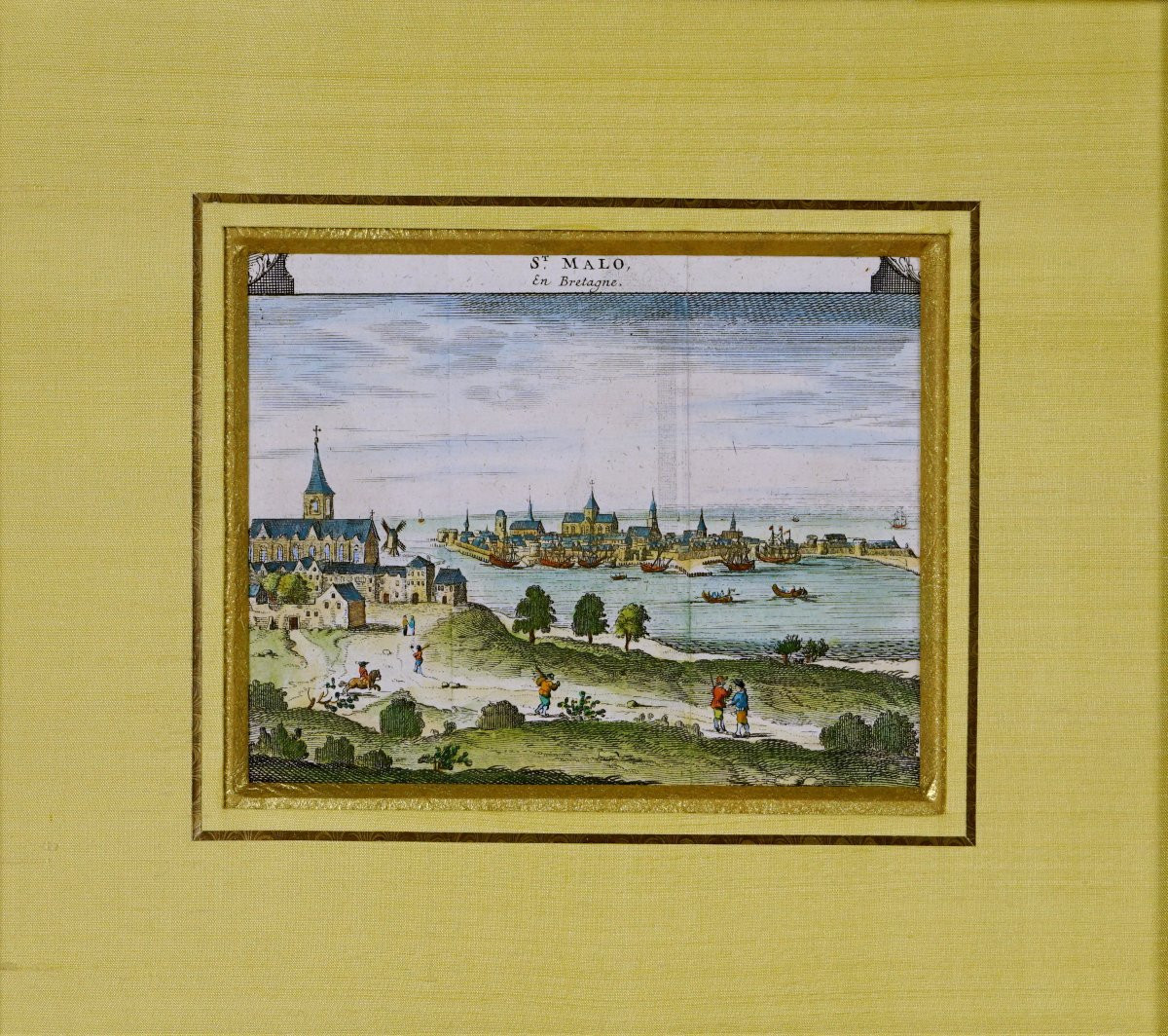 VUE DE SAINT MALO en BRETAGNE - Gravure - Ep. DÉBUT XVIIIe-photo-4