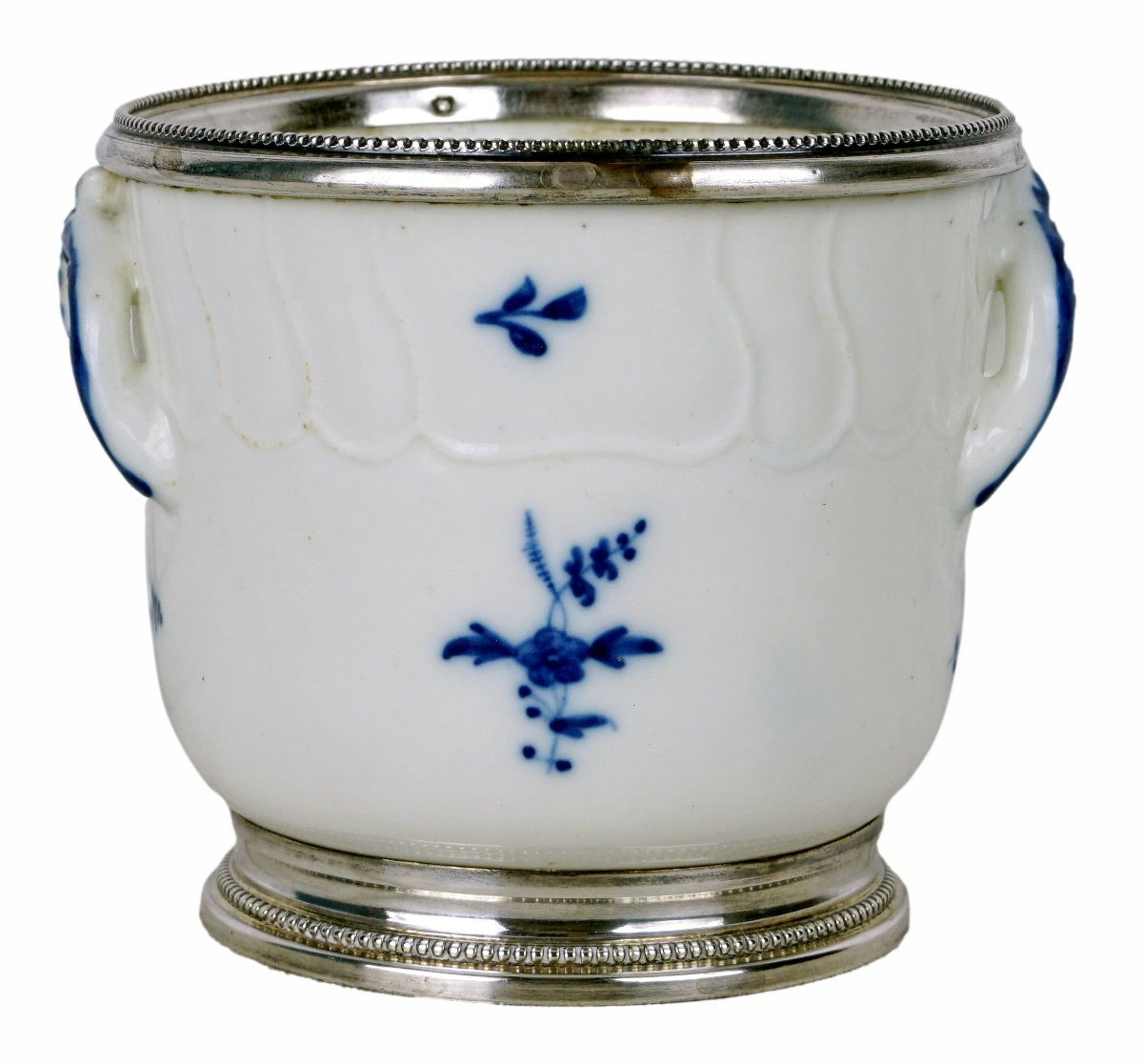 RAFRAICHISSOIR à VERRE en porcelaine TENDRE d'ARRAS - Ep. XVIIIe-photo-6