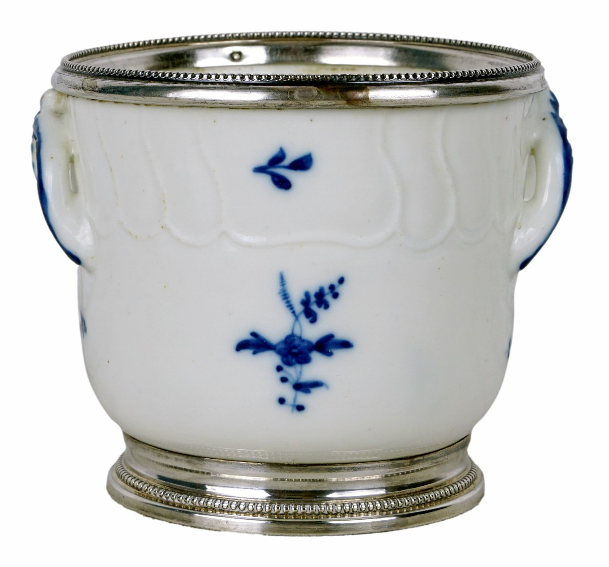 RAFRAICHISSOIR à VERRE en porcelaine TENDRE d'ARRAS - Ep. XVIIIe