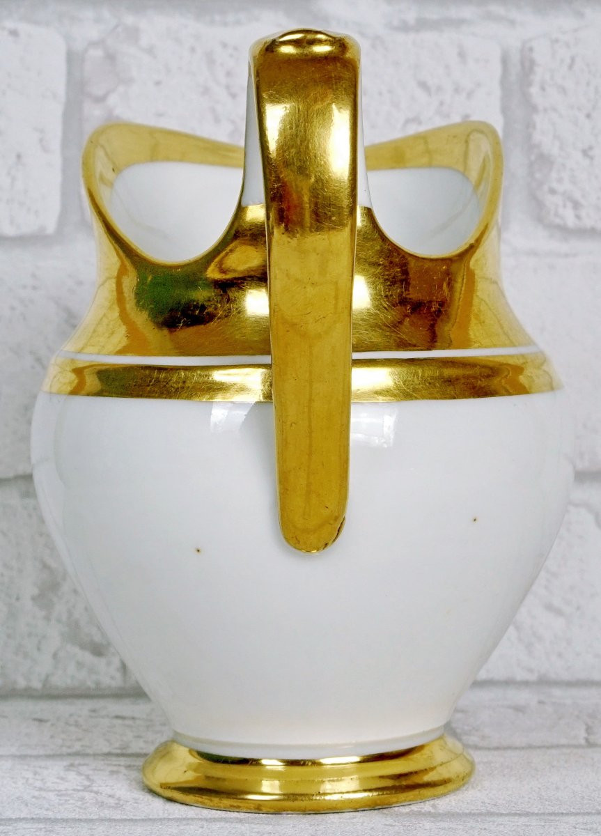 Large Porcelain Milk Jug From Paris - Halley Workshop - Early 19th Century-photo-3