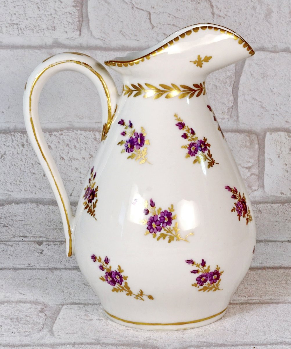 BROC à EAU et son BASSIN - Manufacture A LA REINE - Porcelaine de PARIS - Ep. XVIIIe-photo-1