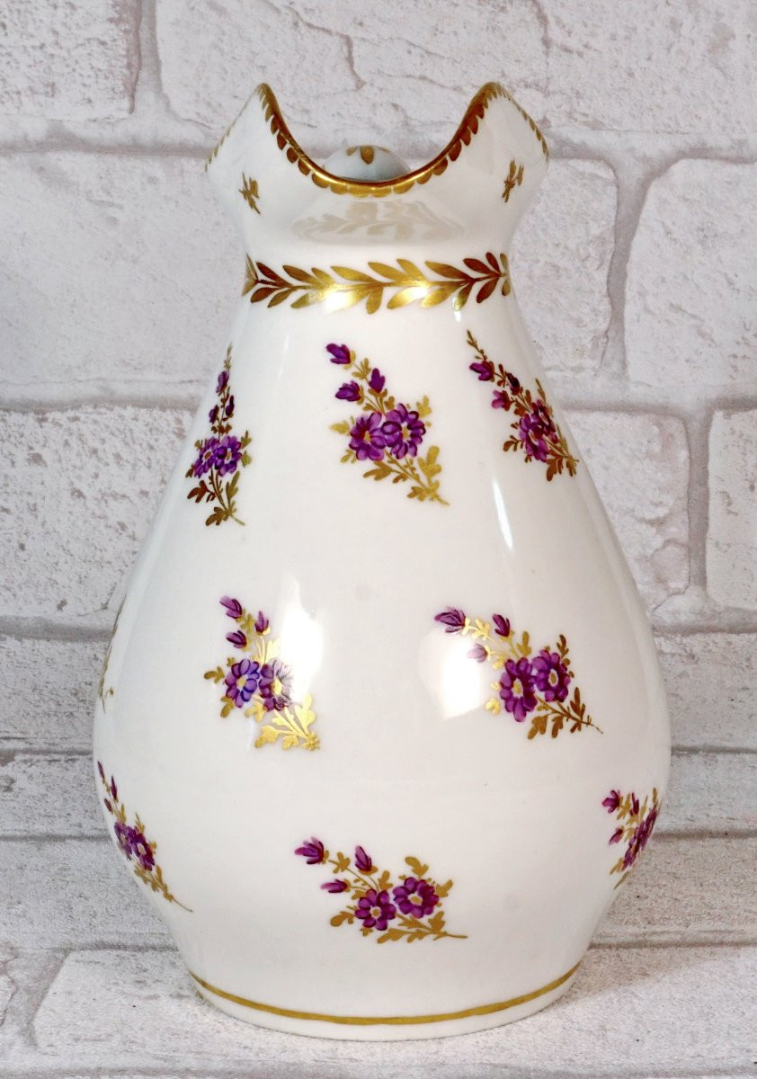 BROC à EAU et son BASSIN - Manufacture A LA REINE - Porcelaine de PARIS - Ep. XVIIIe-photo-2